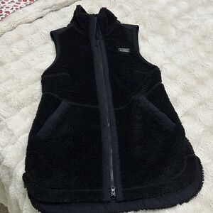 L.L. Bean Black Fleece Vest